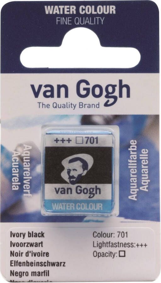 Van Gogh water colour napje Ivory Black (701)