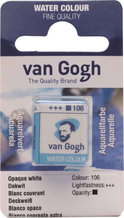 Van Gogh water colour napje Opaque White (106)