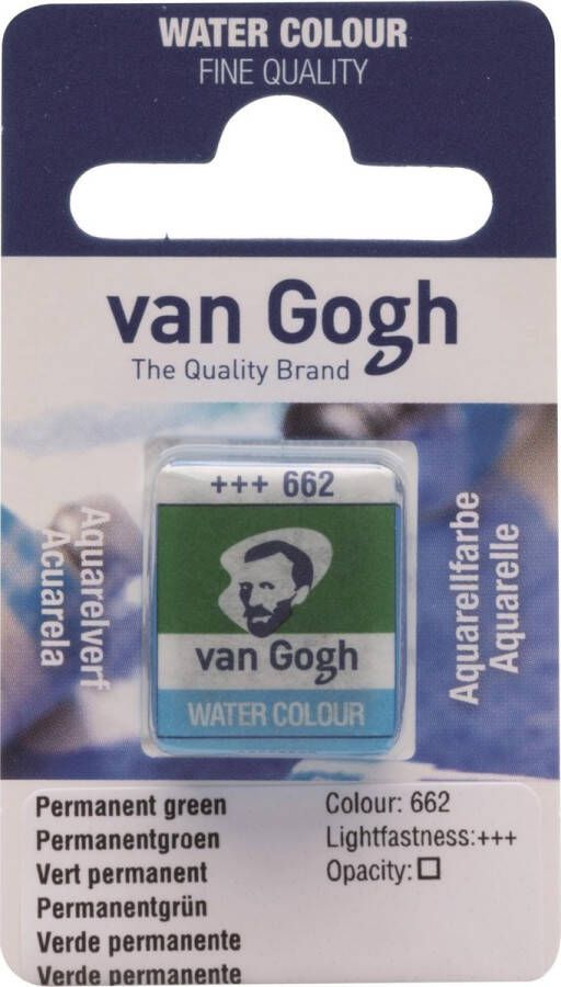Van Gogh water colour napje Permanent Green (662)