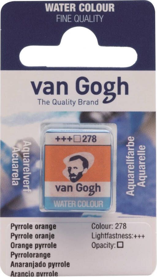 Van Gogh water colour napje Pyrrole Orange (278)