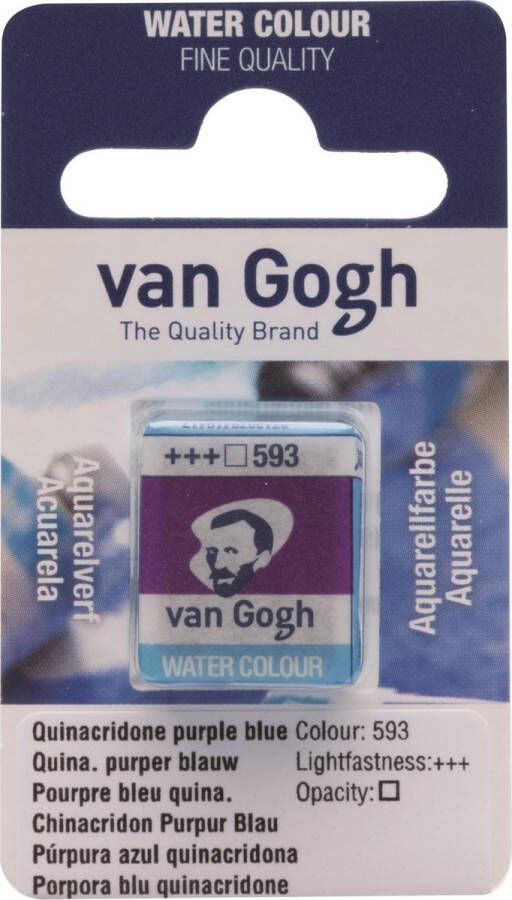 Van Gogh water colour napje Quinacridone Purple Blue (593)