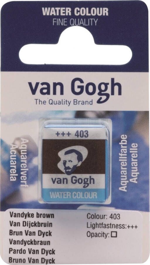 Van Gogh water colour napje Vandyke Brown (403)