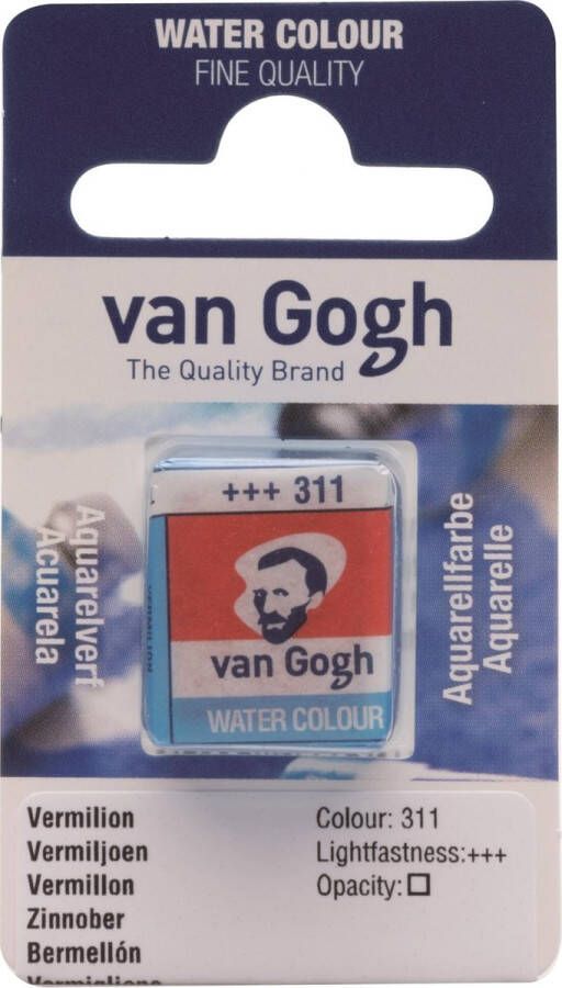 Van Gogh water colour napje Vermilion (311)