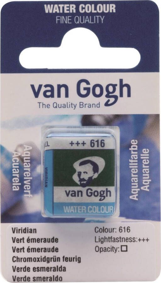 Van Gogh water colour napje Vert Emeraude (616)