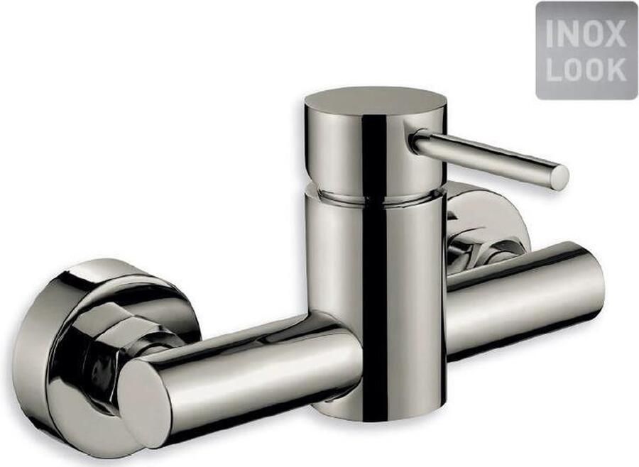 Van Marcke Douchekraan Cocoon inox look rvs look 15 cm hartafstand