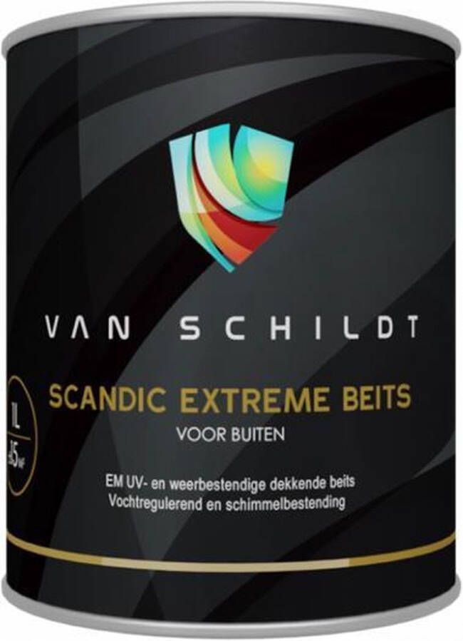 Van Schildt Scandic Extreme beits Antraciet RAL 7016 1 liter