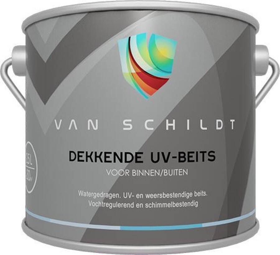 Van Schildt Watergedragen Dekkende UV Beits Antraciet Ral 7016 2 5 Liter