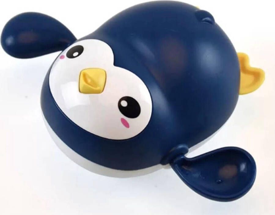 Van Theo Badspeeltje Pinguin Opwindbaar Badspeelgoed Water Speelgoed voor in Bad Blauw Vanaf 1 jaar