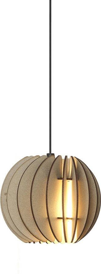 Van Tjalle en Jasper Atmosphere hanglamp Naturel Bouwpakket |MDF (hout) Houtkleur E14 fitting Laser gesneden Bouwpakket Sfeer licht Sfeervolle verlichting uniek Dutch Design - Foto 2