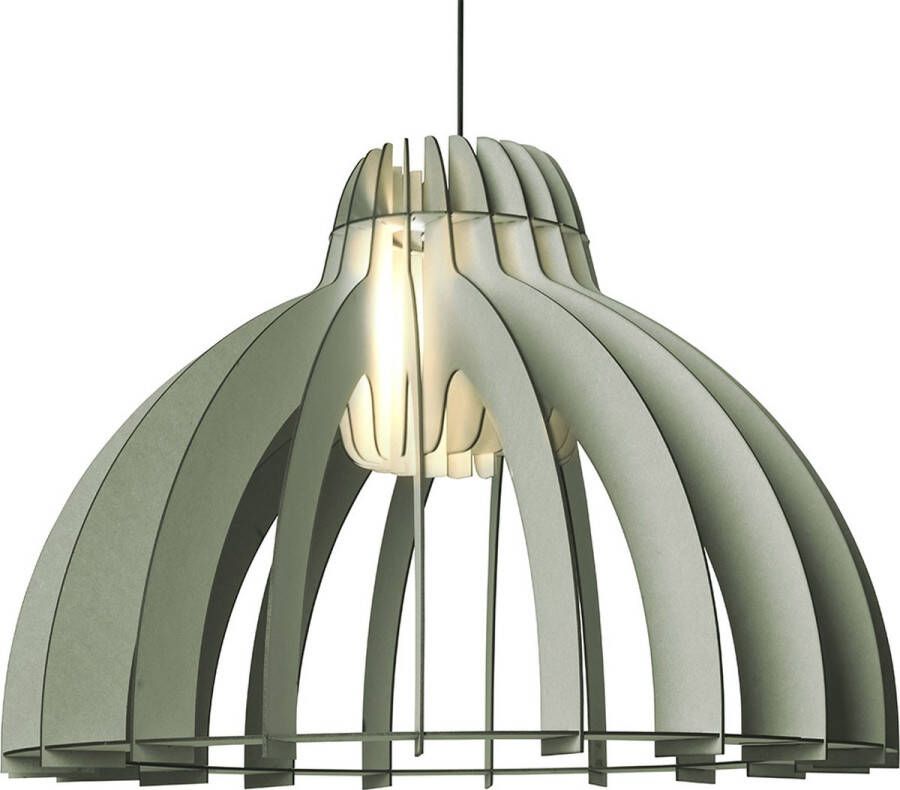 Van Tjalle en Jasper Granny Smith XL hanglamp Dirty Mint Extra Groot MDF (hout) Laser gesneden Mint Groen E27 fitting Dimbaar Geschikt voor dimbare E27 LED lichtbron Uniek Dutch Design Gemaakt in Amsterdam