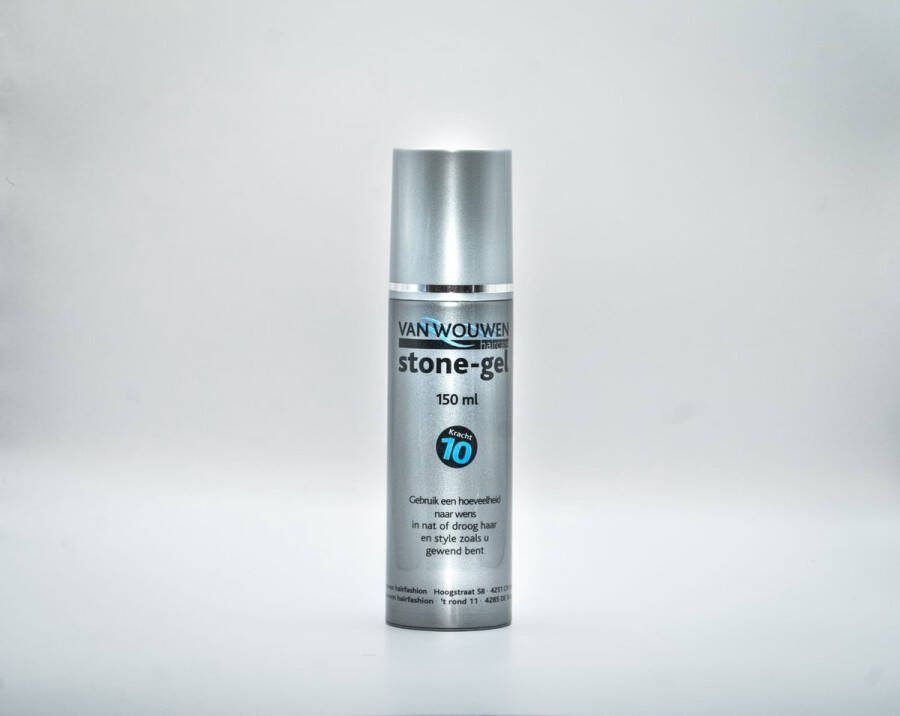Van Wouwen HairCare Stone Gel Haargel Mannen Styling Extra Stevig Kracht 10