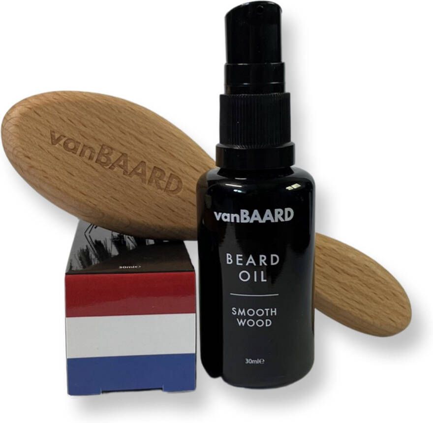 VanBAARD Exclusieve Baardverzorging set Premium Baardolie formule Vegan Baardborstel