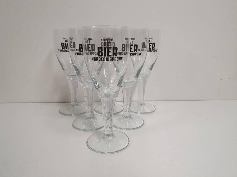 Vandeoirsprong voetglas set 6x33cl bier glas glazen bierglas bierglazen van de oirsprong