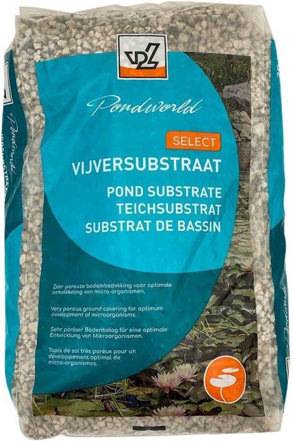 VanderVeldeWaterplanten.nl VDVELDE Vijver Substraat Poreus 20 liter Vijversubstraat Lavastenen vijver De beste bodembedekker voor een vijver Van der Velde Waterplanten