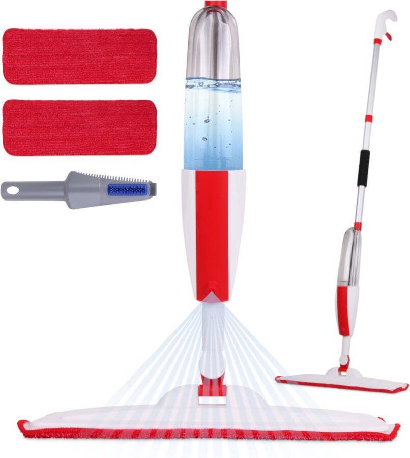 Vannons Dweil 2 in 1 Mop Dweilsysteem Dweilset Met Spray functie Dweilen zonder Emmer Vloerreiniger