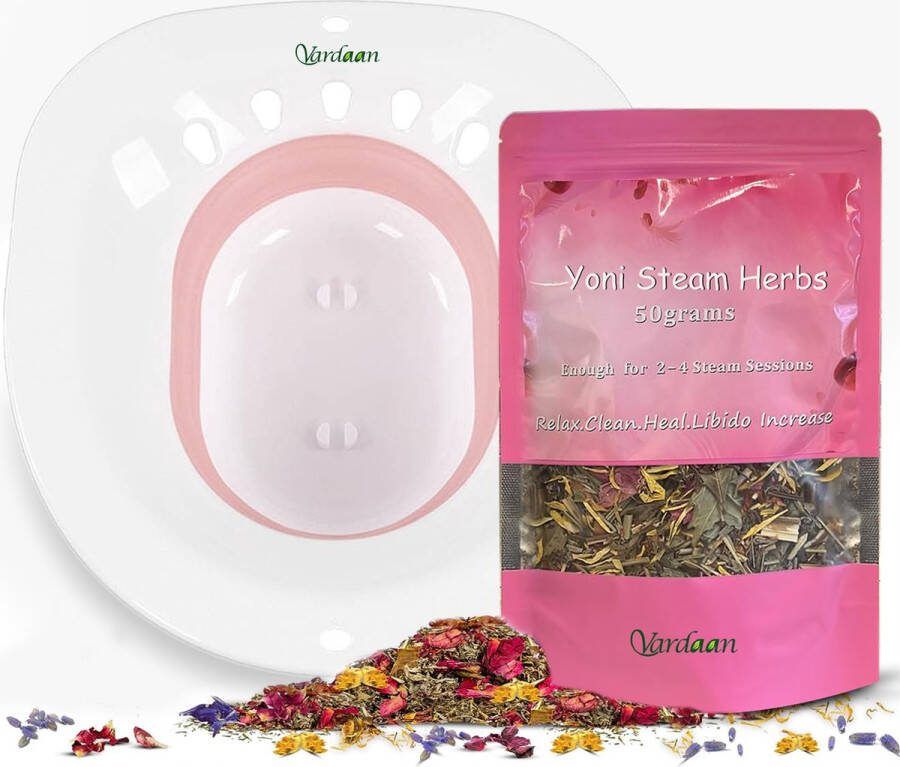 Vardaan Vaginale Stoombad Vaginale Gezondheid Vaginale Stomer Vaginale Stoom Yoni Stoom Bidet V-Stoom Yoni Stoombad Vaginale Verzorging + Reiniging Vagina Douche Bad Opvouwbaar Bidet