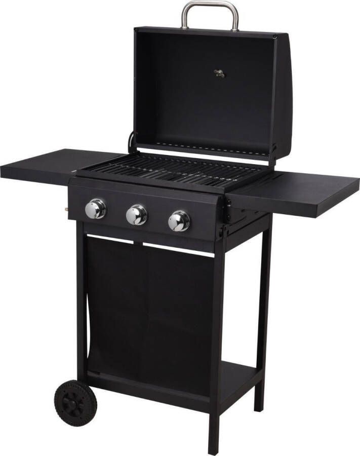 Vargan Vaggan Gas-barbecue – Kookhoogte 84 Centimeter – Thermometer – Non-stick – Verrijdbaar