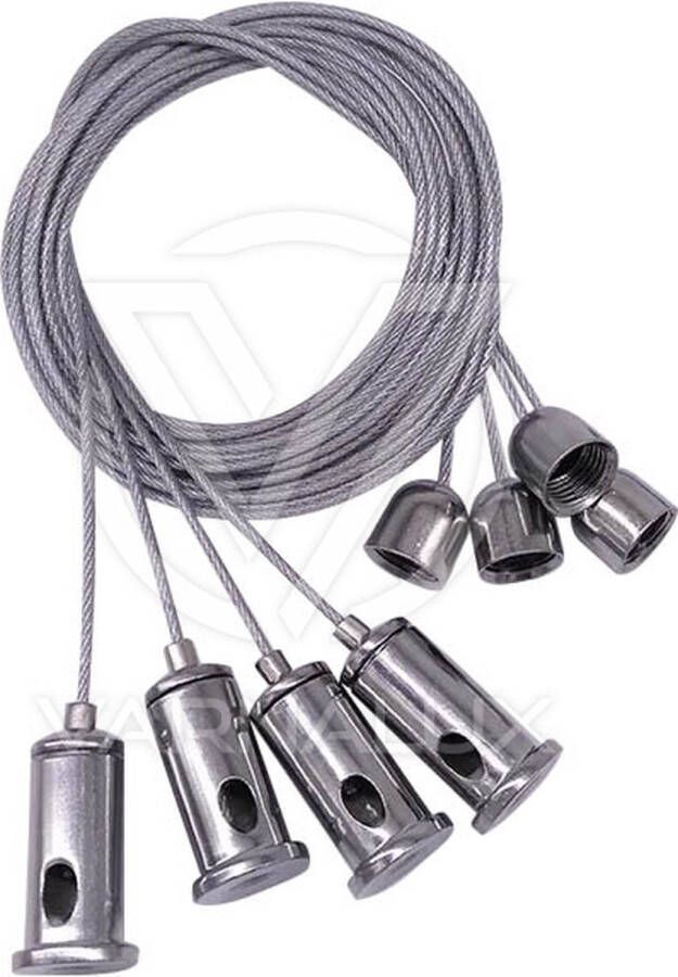 Varnalux.com VARNALUX SUSPENSION KIT 4 DRADEN OPHANGSET OPHANGSYSTEEM LED PANEEL