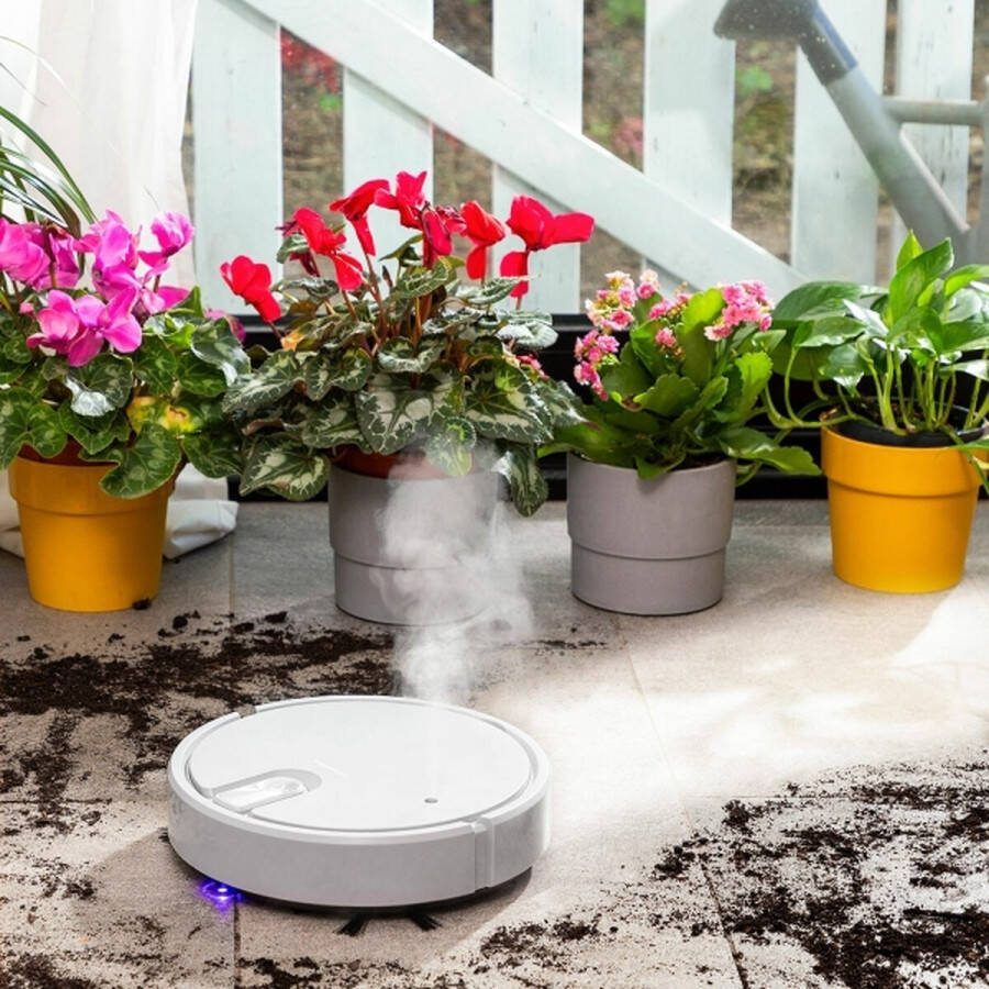 VarobInnova Robotstofzuigen met Dweilfunctie Robotdweil Robotstofzuiger Huisdieren 5 in 1 UV Desinfectielicht Luchtbevochtiger Geurverspreider