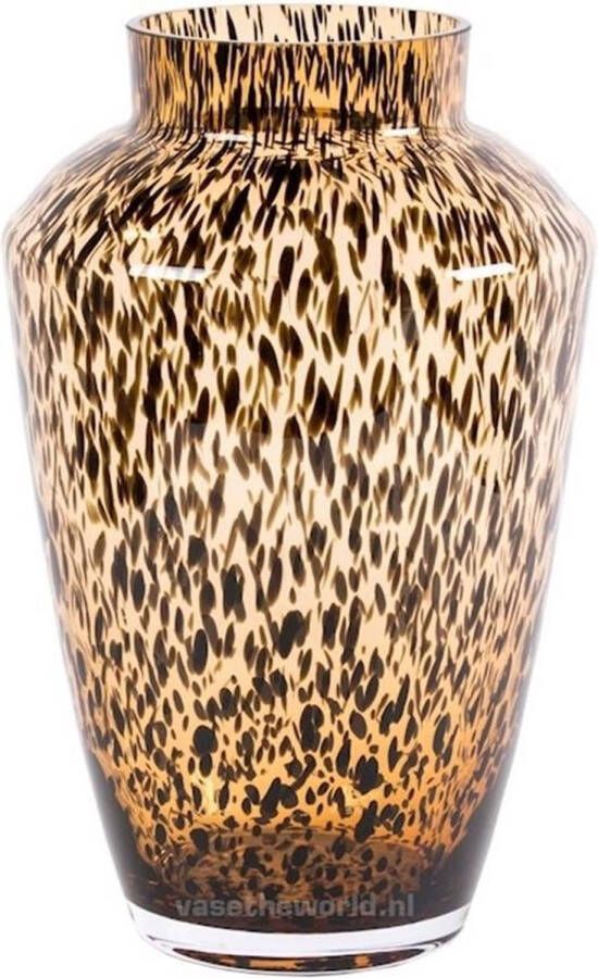 Vase Glazen vaas Hudson Cheetah Ø22 5 x H35 cm