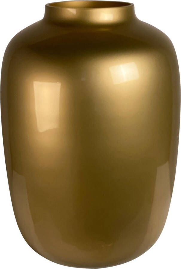 Vase The World Gouden Vaas Glazen Vaas Bloemenvaas 35cm x Ø25cm