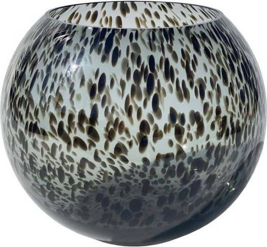 Vase The World Black Cheetah vaas Zambezi | Ø20 5 x H25 cm