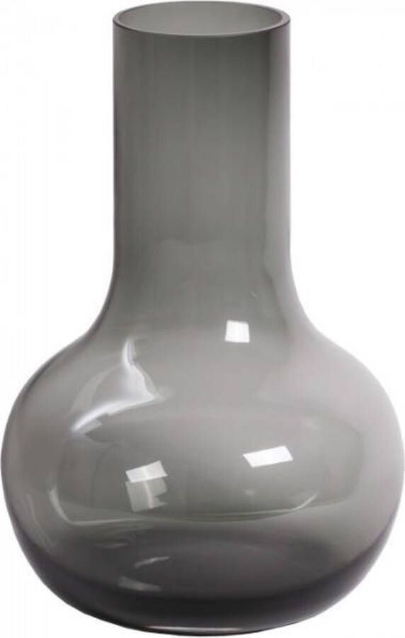 Vase The World Glazen design vaas Seim big grey Ø28 x H50 cm