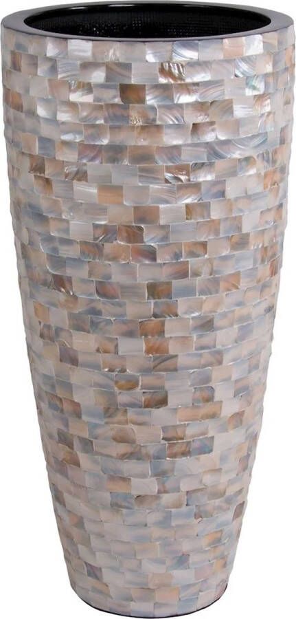 Vase The World Mother of Pearl plantenbak Ø47 x H100 cm