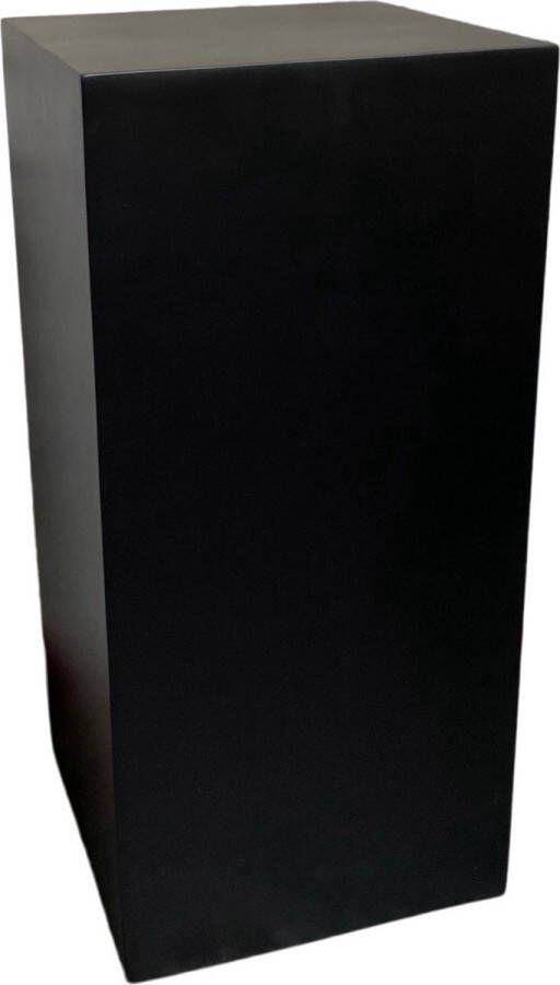 Vase The World Tlf Plantentafel Sokkel Zuil Pilaar Plantenbak Hoogglans zwart Mont Blanc L35 x B35 x H80cm