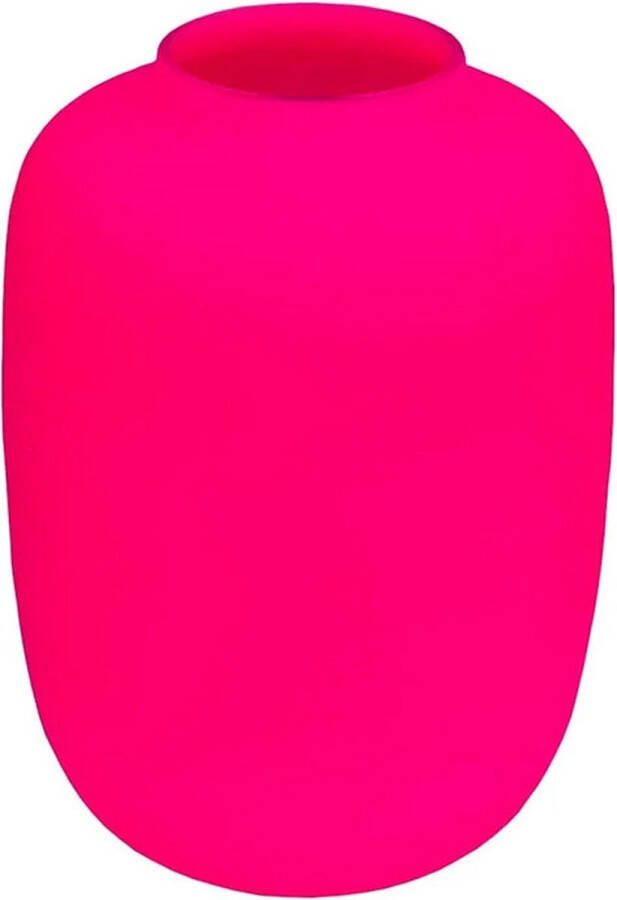 Vase The World Vaas Artic Neon Roze Ø21 cm x H29 cm