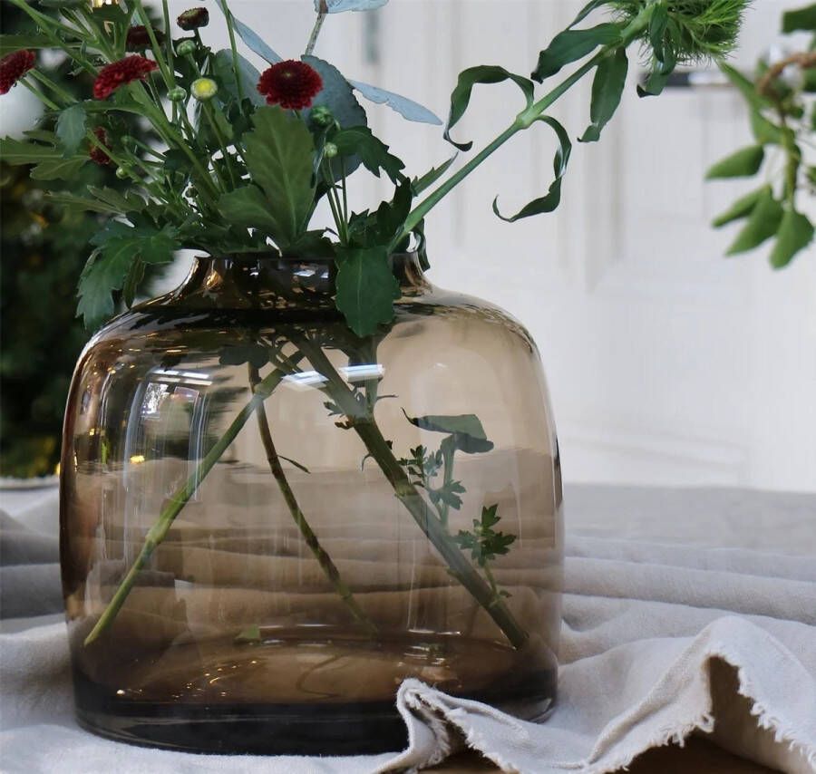 Vase The World Vaas Bartica L taupe Ø32 5 x H30 cm