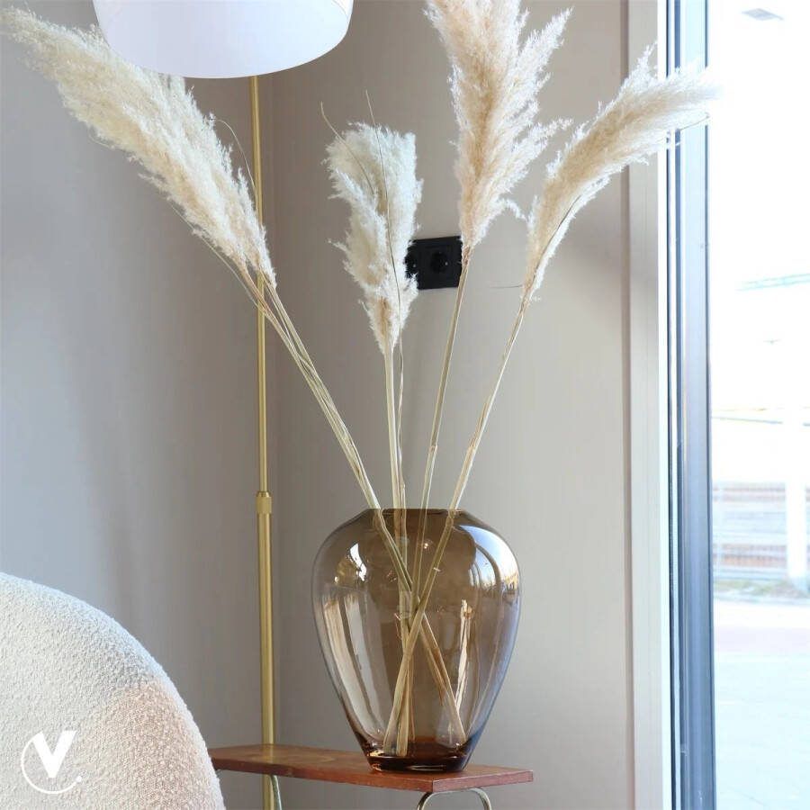 Vase The World Vaas Kander Medium Taupe Ø27.5 x H35 cm