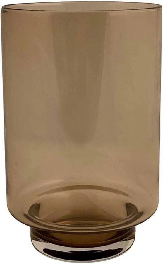 Vase The World Vaas Thames Windlicht Taupe XS set van 2 stuks Ø14 x H21 cm