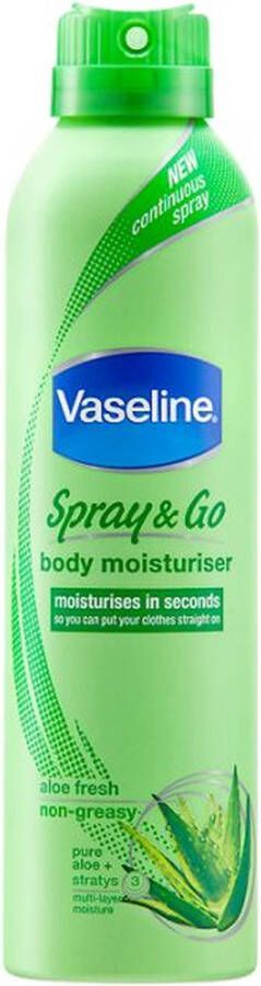 Vaseline aloe fresh Spray & Go 190 ml bodylotion