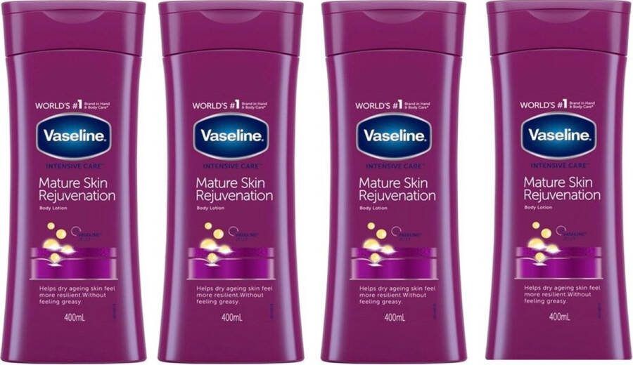 Vaseline Bodylotion Mature Skin 4 x 400 ml