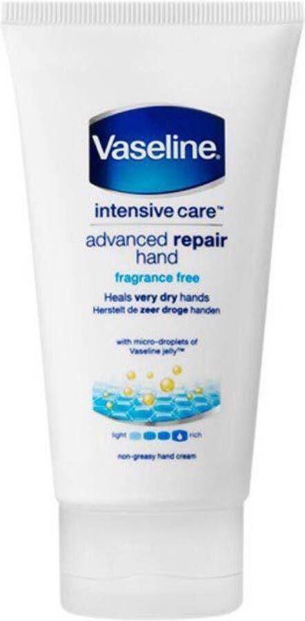 Vaseline Intensive Care Advanced Repair Fragrance Free Handcrème 75 ml