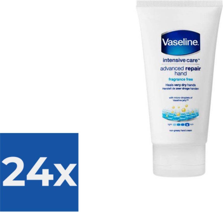 Vaseline Handcreme  Advanced Repair 75 ml Voordeelverpakking 24 stuks