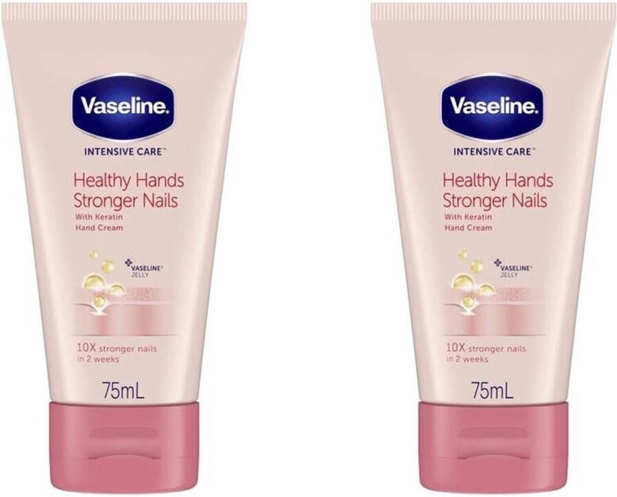 Vaseline Intensive Care Healthy Hands Stronger Nails Handcrème (2 stuks)