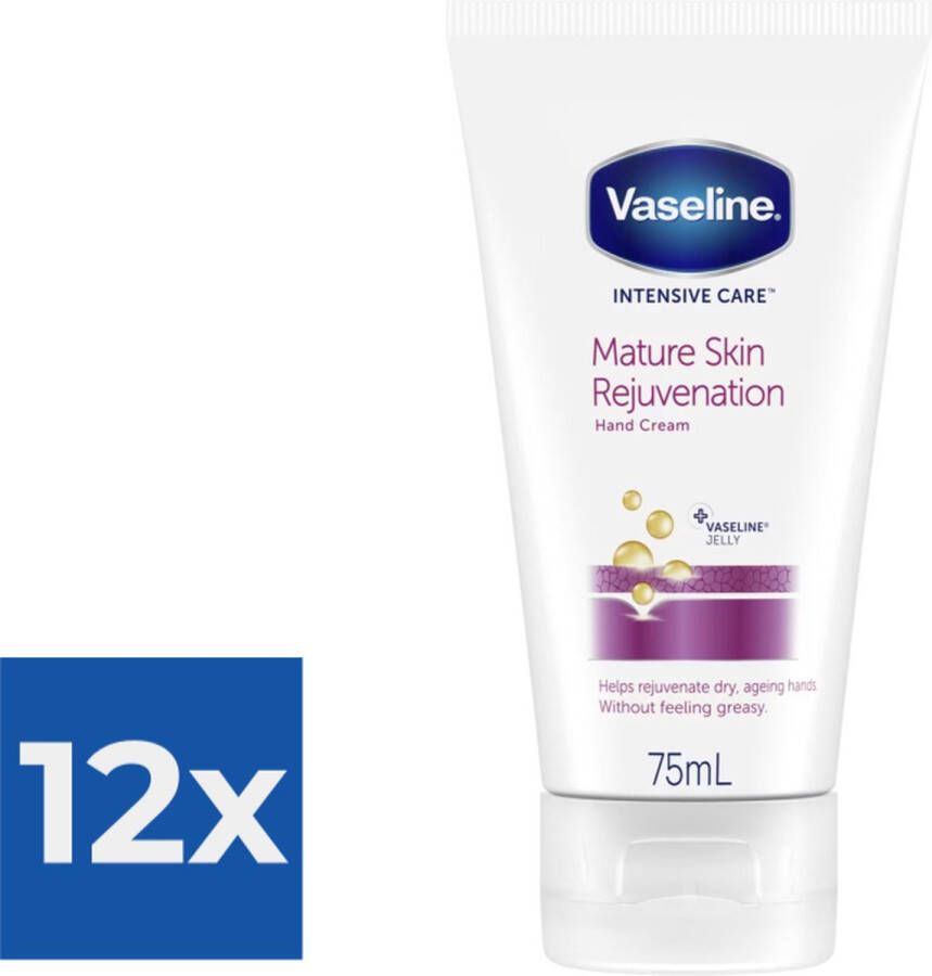 Vaseline Handcreme  Mature Skin Rejuvenation 75 ml Voordeelverpakking 12 stuks