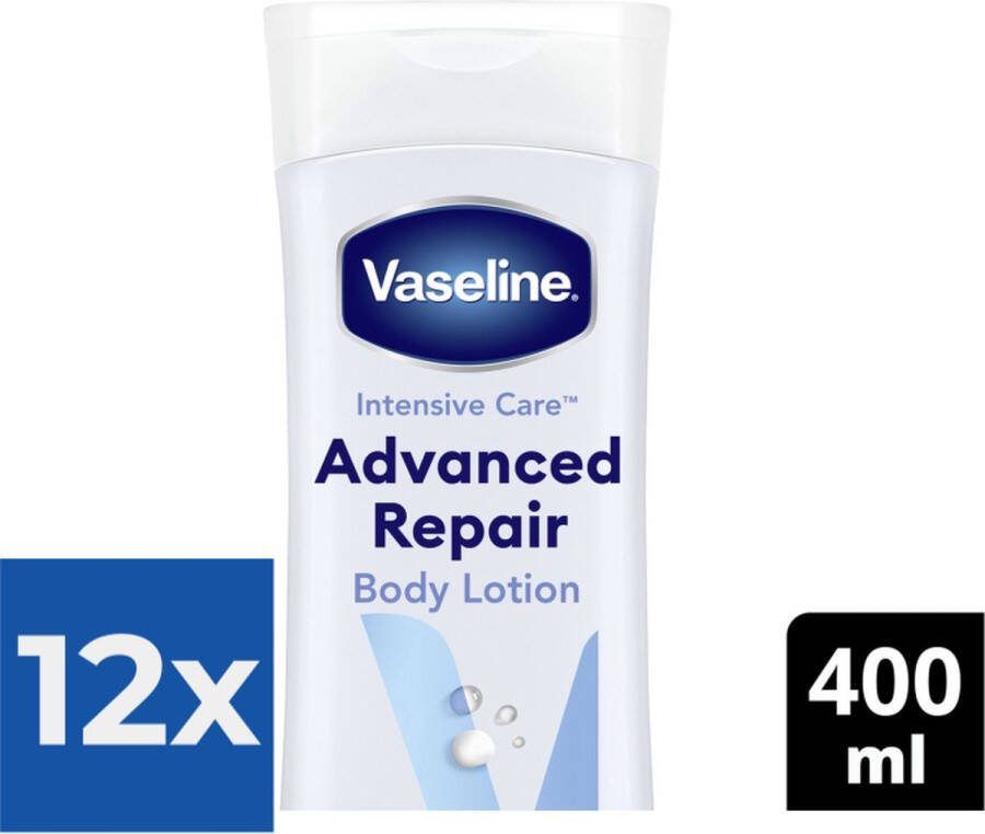 Vaseline Intensive Care Advanced Repair Bodylotion 400 ml Voordeelverpakking 12 stuks