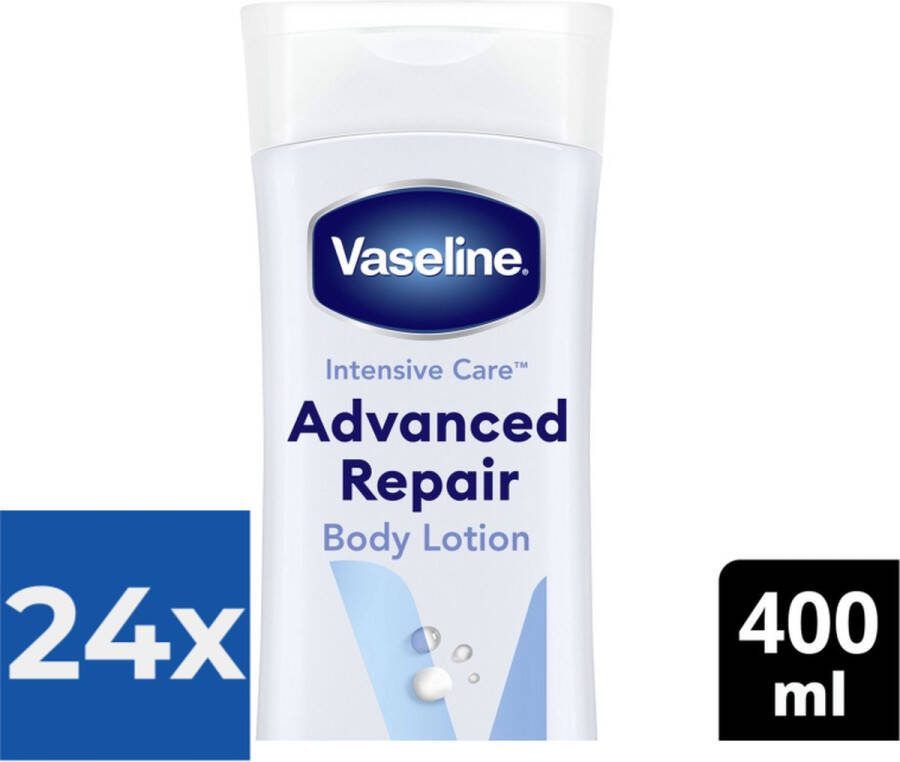 Vaseline Intensive Care Advanced Repair Bodylotion 400 ml Voordeelverpakking 24 stuks