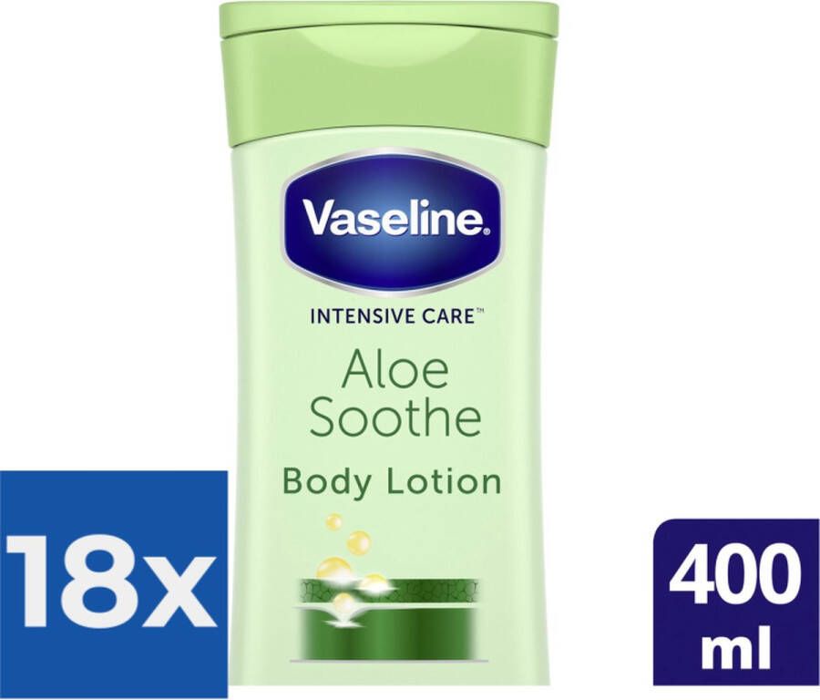 Vaseline Intensive Care Aloe Soothe Bodylotion 400 ml Voordeelverpakking 18 stuks