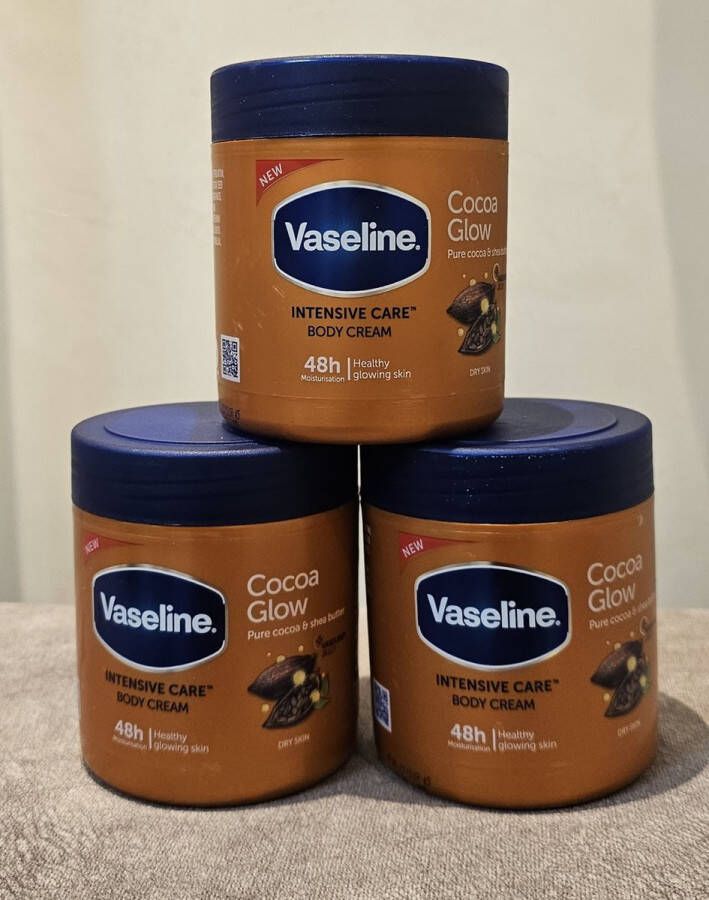Vaseline Intensive Care Body Cream Cacao Glow 3x400 ML