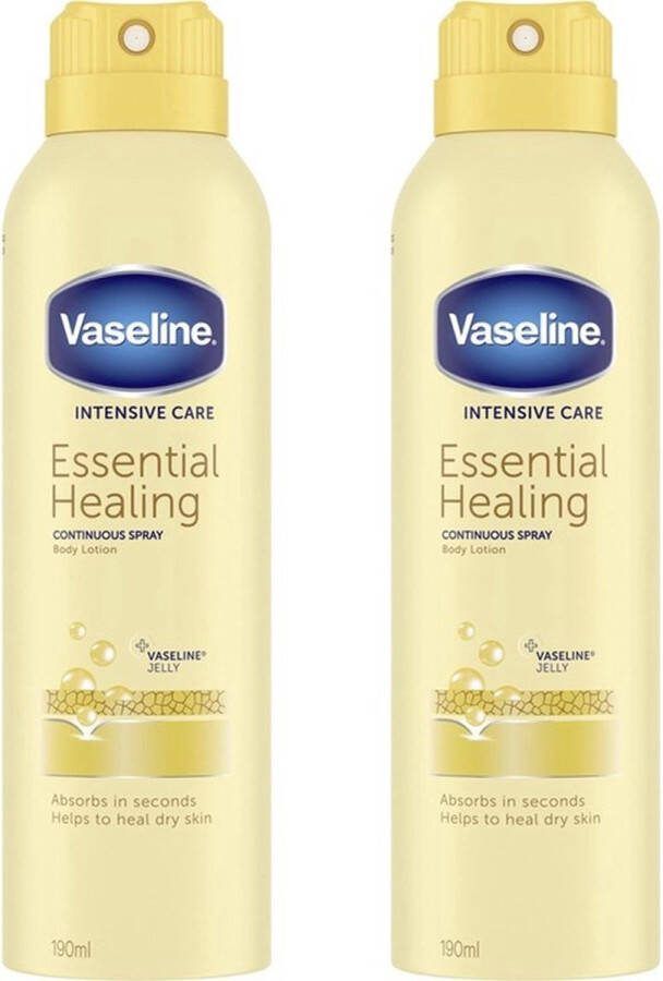 Vaseline Spray & Go Essential Healing Bodylotion 2 x 190 ml