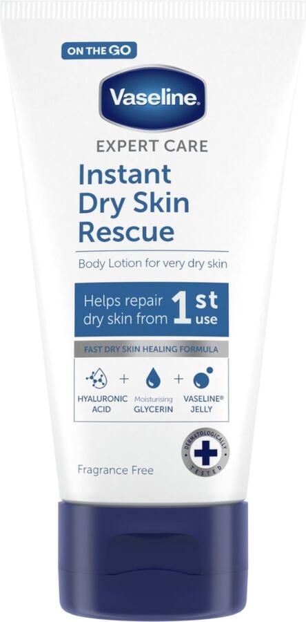 Vaseline Bodylotion Instant Dry Skin Rescue Tube 75 ML