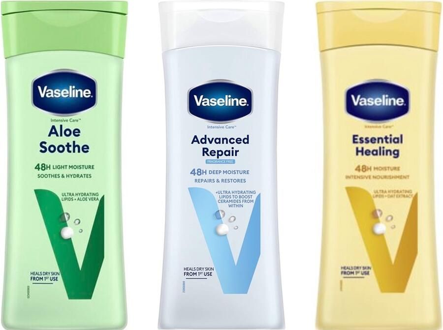 Vaseline Bodylotion Try Out Advanced Repair Aloë Soothe Essential Healing