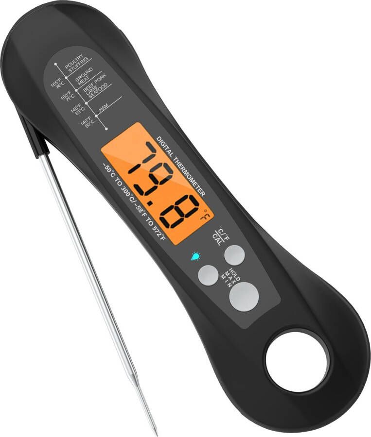 Vastar Digitale Thermometer voor Keuken – Koken Melk Vlees BBQ Water Thee – Voor Binnen en Buiten