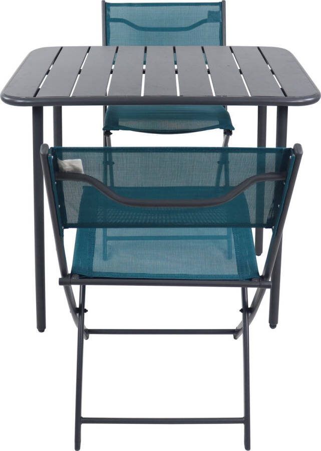 Vcm 3-tlg. Set Bistroset Esstisch Gartenset Balkonset Stuh klappbar Tisch Garten Camping Sumila