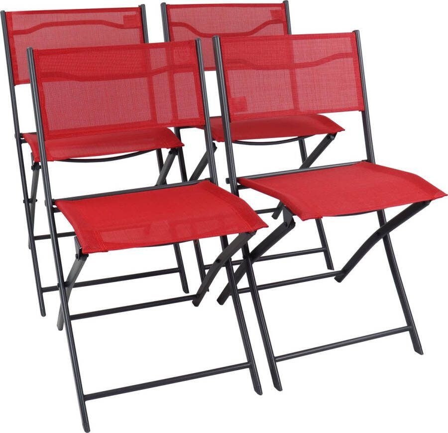 Vcm 4-tlg. Set Balkonstuhl falt Gartenstuhl klappbar Camping Klappstuhl Sumila