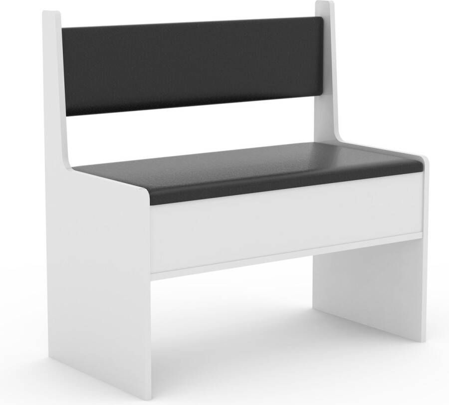 Vcm Houten hoekbank met kist Esal Breedte 80 cm Houten hoekbank met kist Esal Breedte 80 cm